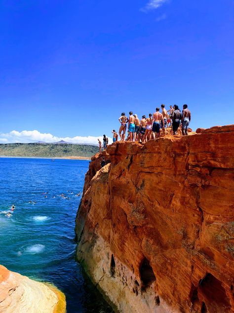 Cliff jumping @sand hollow #dixiestate Sand Hollow, Utah State Parks, Cliff Jumping, So Proud, 2024 Vision Board, 2024 Vision, State Park, State Parks, Utah