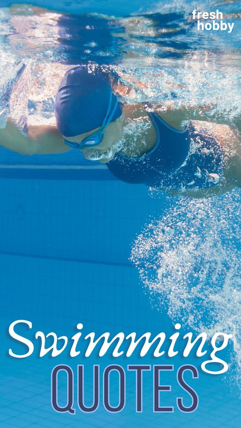 Check out our collection of 30+ Swimming Quotes for motivation in the pool. Get fired up for your next race, or find the perfect quote for your social media posts. 🌊 #swimming #swim #water #watersports Swimming Inspirational Quotes, Swimming Quotes Motivational, Swimming Motivational Quotes, Teach Kids To Swim, Competition Quotes, Swim Quotes, Swimming Drills, Swimming Benefits, Athlete Quotes