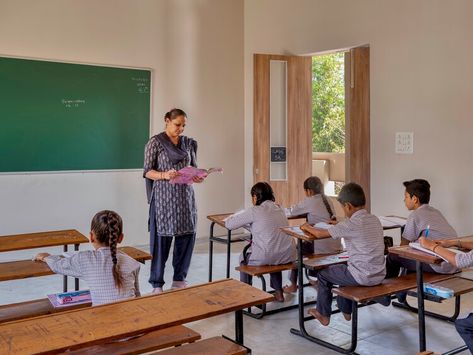 Village School, Architecture Design Studio, Indian States, Under A Tree, Photography Education, School Photography, School Architecture, The Village, Primary School