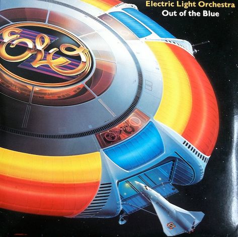 Album covers that feature UFOs, spaceships, and/or aliens! | Steve Hoffman Music Forums Roy Wood, Electric Light Orchestra, H.r. Giger, Jeff Lynne, Beach Boy, Turn To Stone, New Retro Wave, Electric Light, Out Of The Blue