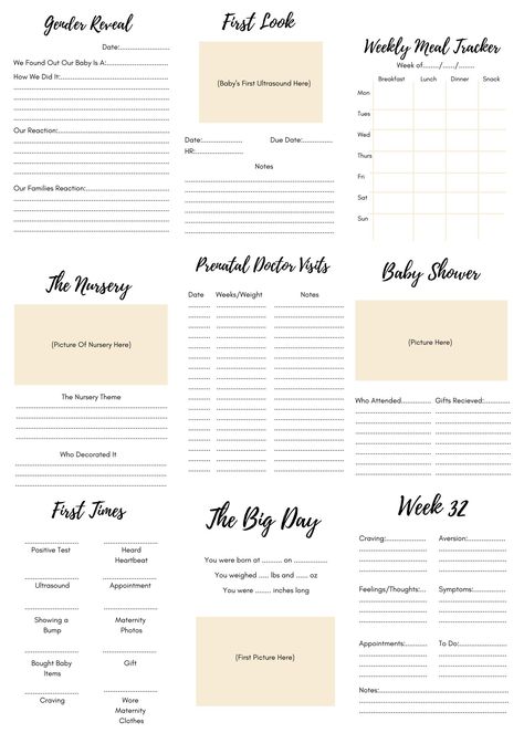 72-Page Pregnancy Planner. There are so many things to do in the weeks leading up to the arrival of your little one. This cute, planner is a fun way to keep each day organized and to be sure everything is ready for baby. Pregnancy Diary Ideas, Pregnancy Journal Ideas, Scrapbook Baby Book Ideas, Pregnancy Journal Printable, Baby Journal Book, Pregnancy Scrapbook, Baby Diary, Mom Journal, Baby Planner