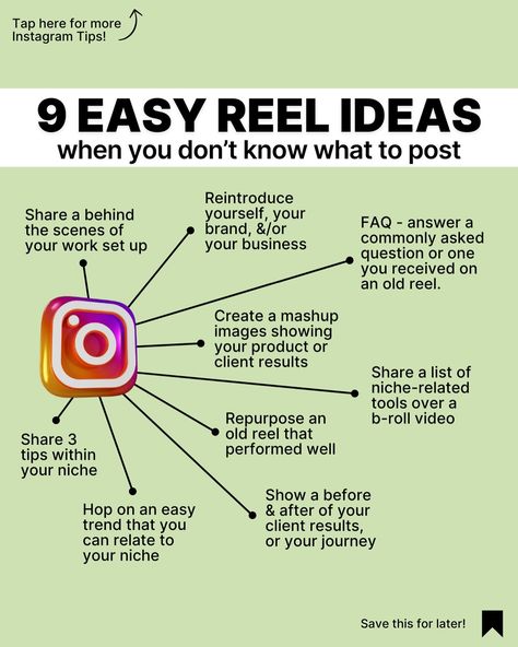 🔥Fast & easy Reel Ideas - you can steal & post today! (Be sure to 💾 this so you can come back to it when you’re in a time crunch!) You can create really amazing reels that perform amazing with photos and videos that you already have on your phone!👏 And there are a ton of simple trends you can record fast if you’re in a pinch!🤩 Which one is your favorite? LMK ⬇️ #instagramforbusinesstips #instagrampostideas #contentideas #reelideas #timesavingtips #reelstips #contentcreationtips Reel Ideas, B Roll, Tool Hacks, Instagram Growth, Which One Are You, Instagram Tips, Content Creation, Come Back, Tools