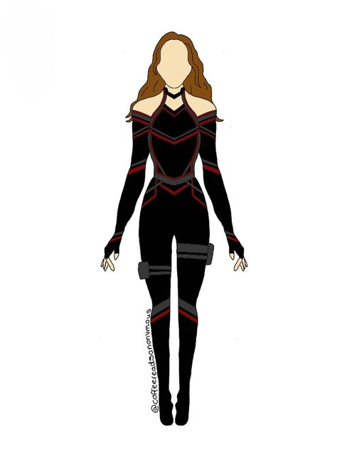 Agent Suit Women, Spidergirl Suit Designs, Wanda Suit Design, Superhero Clothes Design, Super Hero Costume Design, Hero Suit Ideas, Super Suit Design, Avenger Oc, Suite Outfit