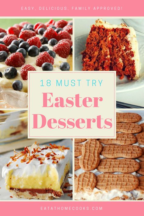 18 fantastic Easter desserts Easter Bark Recipe, Easter Brunch Dessert, Healthy Easter Dessert, Traditional Easter Desserts, Easter Deserts, Eat At Home, Easy Easter Desserts, Traditional Easter, Easter Desserts