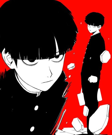 #mobpsycho100 Bts Black And White, Mob Physco 100, Kool Kids, Character Design Animation, Art Style Inspiration, Creative Portraits, Pose Reference Photo, Red Aesthetic, Anime Sketch