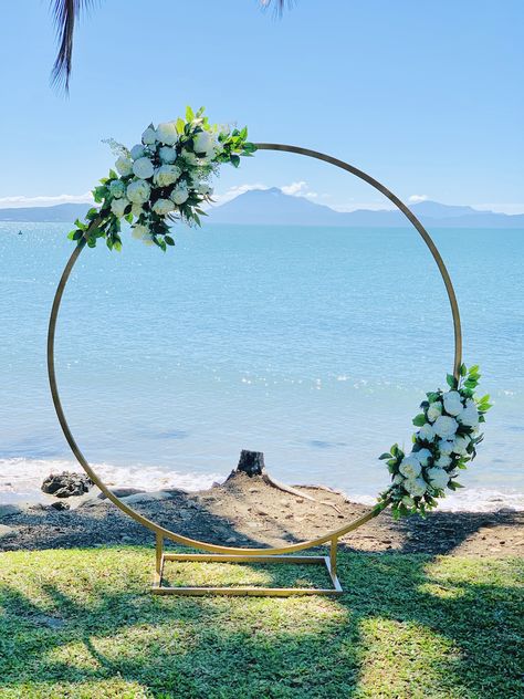 Large Hoop Wedding Backdrop, Circle Backdrop With Flowers, Wedding Isles, Round Arch, Arch Decoration, Wedding Arbour, Arch Flowers, Arch Decoration Wedding, Wedding Ceremony Backdrop