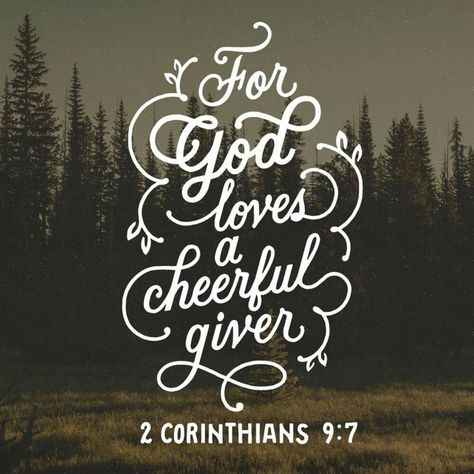 Bible verses | 2 Corinthians 9 | generosity | cheerful giver Cheerful Giver Bible Verse, Generosity Bible Verse, Chalkboard Verse, God Loves A Cheerful Giver, Journal Images, Bible Time, Prayer Journal, God Jesus, Stage Design