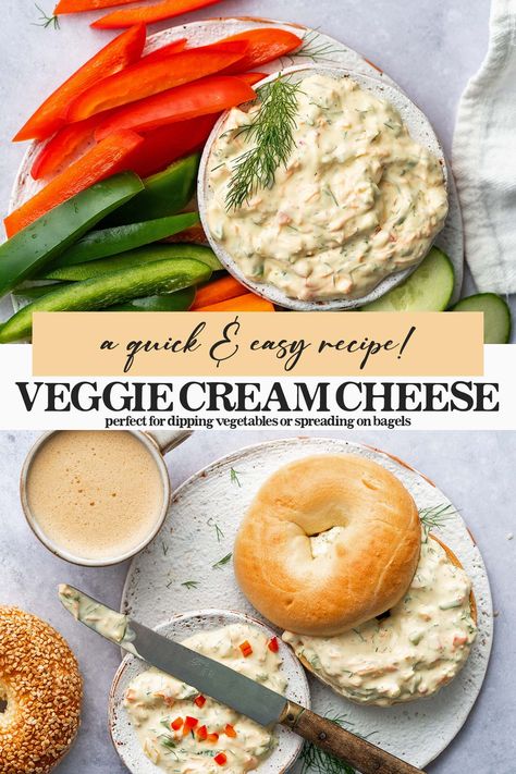 Flavored Cream Cheese Recipes, Vegetable Cream Cheese Recipe, Veggie Cream Cheese Recipe, Garden Vegetable Cream Cheese, Vegetable Cream Cheese, Sweet Appetizers, Flavored Cream Cheese, Fancy Appetizer Recipes, Flavored Cream Cheeses