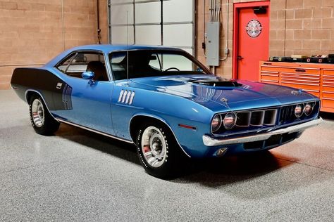 1971 Plymouth ‘Cuda 440-6 – AnythingEverything New York Style Cheesecake, Plymouth Cuda, Corvette Convertible, Classic Vehicles, Mad Dog, New York Style, Classic Blue, My Car, Plymouth