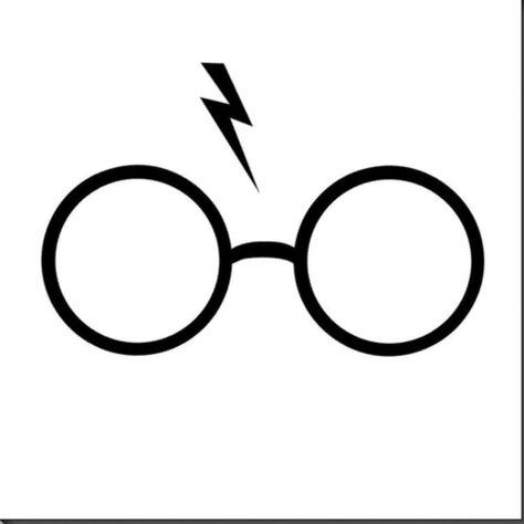 Harry Potter Scar, Glasses Drawing, Harry Potter Sketch, Imprimibles Harry Potter, Harry Potter Logo, Hp Tattoo, Harry Potter Glasses, Harry Potter Kids, Anniversaire Harry Potter