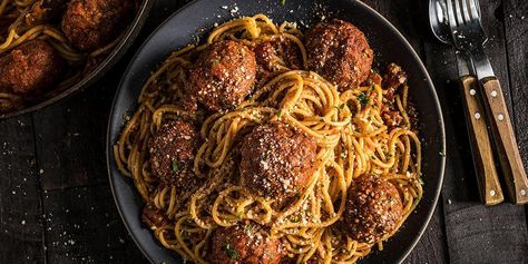 Traeger’s Smoked Meatball recipe is the perfect way try something new in your spaghetti dinners. Smoked Spaghetti, Recipes With Spaghetti Noodles, Smoked Meatballs, Traeger Cooking, Meatballs Recipes, Traeger Grill Recipes, Italian Meatballs Recipe, Spaghetti Meatballs, Spaghetti Dinner