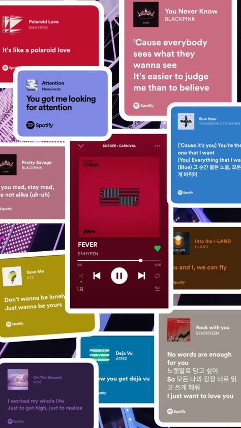 #kpop #music #enhypen #blackpink #tomorrowxtogether #kpopaesthetic #bts #roseblackpink #ateez #newjeans #seventeen Kpop Spotify Wallpaper, Blackpink And Enhypen, Kpop Music Wallpaper, Enhypen Spotify Wallpaper, Kpop Music, Kpop Song Wallpaper Aesthetic, Kpop Lyrics Wallpaper Enhypen, Enhypen Spotify, Enhypen Song