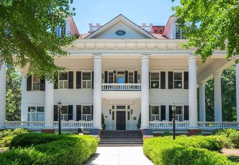 183-Year-Old Mansion Up For Auction in Covington, Georgia - Mansion Global Inside Mansions, Boarding Up Windows, Covington Georgia, Fire Sprinkler System, Period Lighting, Margaret Mitchell, Old Mansion, Old Mansions, Mansions For Sale