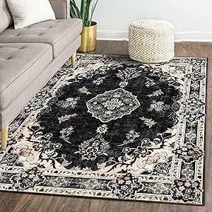 Boho Witchy Living Room, Boho Goth Living Room, Moody Boho Decor, Black Walls Living Room, Dining Room Large, Moody Boho, Future Bedroom, Boho Rugs, Laundry Room Rugs