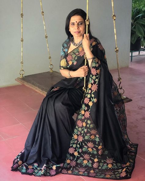 Kanchivaram Silk Saree, Cutwork Saree, Saree Petticoat, Lace Saree, Indian Designer Sarees, Indian Saree Blouse, Indian Saree Blouses Designs, Black Pure, Saree Blouse Patterns