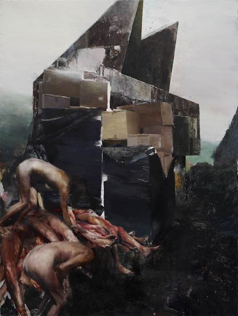 Justin Mortimer & Adrian Ghenie ... Justin Mortimer, Adrian Ghenie, Oil Painting Tutorial, The Horrors, School Of Art, The Uncanny, Uk Artist, Art Et Illustration, Matte Painting