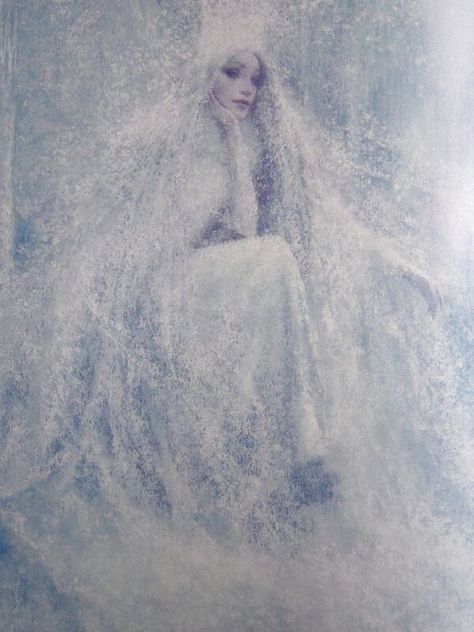 THE SNOW QUEEN BY CHRISTIAN BIRMINGHAM Christian Birmingham, Snow Maiden, Queen Aesthetic, Snow Fairy, Winter Fairy, Queen Art, Ice Princess, Chronicles Of Narnia, Princess Aesthetic