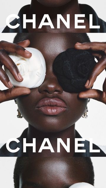 @chanelofficial on Instagram: "Own your look. The CHANEL Makeup Creation Studio has designed a contrasting makeup look for @akonchangkou with the new FALL-WINTER 2022 COLLECTION. A flawless complexion accentuated by brownish beige lips and amber beige nails. ULTRA LE TEINT BR172 ROUGE ALLURE 209 Alter Ego LE VERNIS 953 Essentiel #FallWinter #CHANELMakeUp" Chanel Cosmetics, Chanel Lipstick, Makeup Ads, Black Backdrop, Beige Nails, Chanel Beauty, Chanel Makeup, Black Backdrops, 2024 Vision