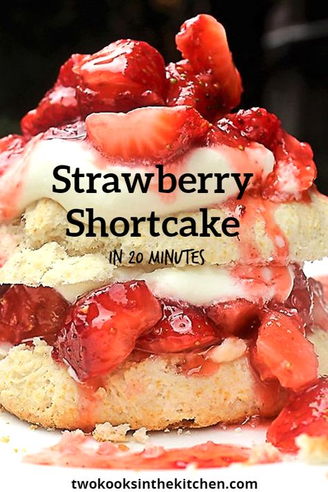 Every year my husband anxiously awaits Old Fashioned Easy Strawberry Shortcake that his mother made in the '50s. An easy and decadent dessert in 20 minutes. #easystrawberryshortcake #easystrawberrydesserts Biscuit Strawberry Shortcake, Shortcake Recipes, Easy Strawberry Desserts, Strawberry Stuff, Shortcake Biscuits, Easy Strawberry Shortcake, Strawberry Shortcakes, Amazing Meals, Box Recipes