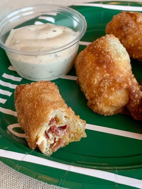 Mini Dill Pickle Egg Rolls - Hot Rod's Recipes Dill Pickle Roll Ups, Pickle Egg Rolls, Pork Egg Roll Recipes, Pickle Appetizer Recipes, Pickle Roll Ups, Pickle Appetizers, Veggie Spring Rolls, Dill Pickle Recipe, Pork Egg Rolls