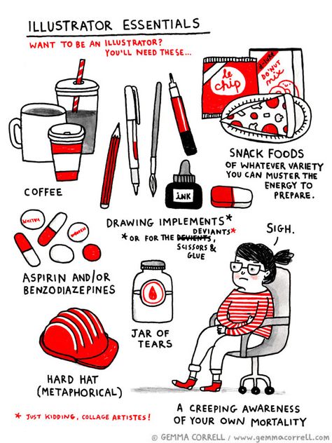 Illustrator essentials-Gemma Correll Gemma Correll, Graphic Recording, Sketch Note, Illustration Business, Savings Jar, Sketch Notes, Illustration Cartoon, Collage Artists, Doodle Sketch