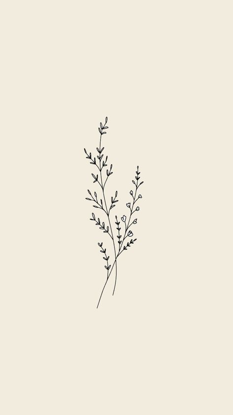 Losing Someone You Love Tattoo, Tattoo Simplistic, Wallpaper Lavender, 16 Tattoo, Lavender Tattoo, Wildflower Tattoo, On Wallpaper, Line Art Tattoos, Dainty Tattoos