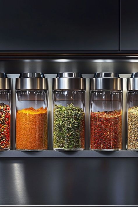 Save space and organize your kitchen with DIY magnetic spice jars! Perfect for a clutter-free cooking area. #DIYKitchen #SpiceStorage #OrganizedHome Jars Organization, Diy Magnetic Spice Jars, Magnetic Spice Jars, Magnetic Spice, Organize Your Kitchen, Spice Storage, Cabinet Space, Cooking Area, Spice Jars