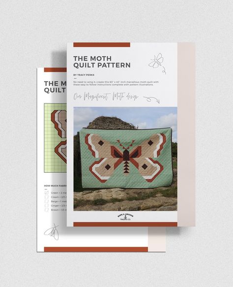 Moth Quilt, Giraffe Quilt, Pattern Illustrations, Beginner Quilt, Heart Quilt Pattern, Wing It, Butterfly Quilt, Sewing Instructions, Beginner Quilt Patterns