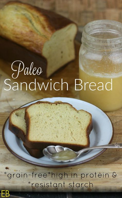 Paleo Cassava Flour Bread Paleo Sandwich Bread Recipe, Paleo Sandwich Bread, Paleo Sandwich, Ground Chia, Cassava Flour Recipes, Paleo Bread Recipe, Best Low Carb Bread, Paleo Breads, Keto Bread Recipe