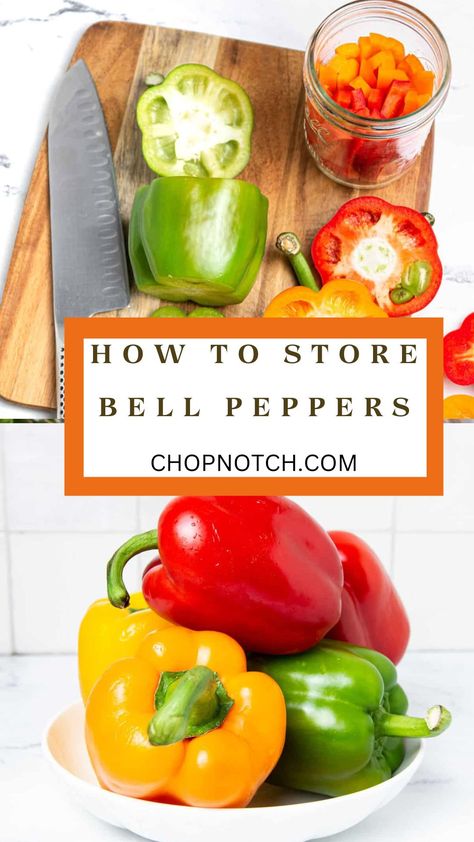 Ensure your bell peppers stay crisp and flavorful with our essential storage tips! Learn the best methods to store these vibrant veggies, whether you’ve just picked them from the garden or bought them from the store. Follow our expert advice to keep your bell peppers perfect for salads, stir-fries, and more.#BellPepperStorage #FreshProduce #FoodPreservation #ChopNotchTips #HealthyEating #KitchenHacks #VegetableStorage #CookingWisdom #FreshAndCrisp #KitchenTips Fast Easy Desserts, Culinary Tips, Drink Inspiration, Storage Tips, Quick Weeknight Dinners, Recipe Board, How To Store, Reduce Food Waste, Quick Desserts