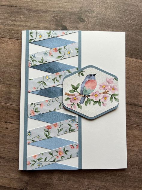 Su Bird Banter Cards, Old Stampin Up Cards, Su Cards 2024, Stampin Up Dsp Cards, Stampin Up Thank You Cards, Fun Folds Stampin Up Cards, Stampinup Cards Newest, Stampin Up Cards Newest, Napkin Cards