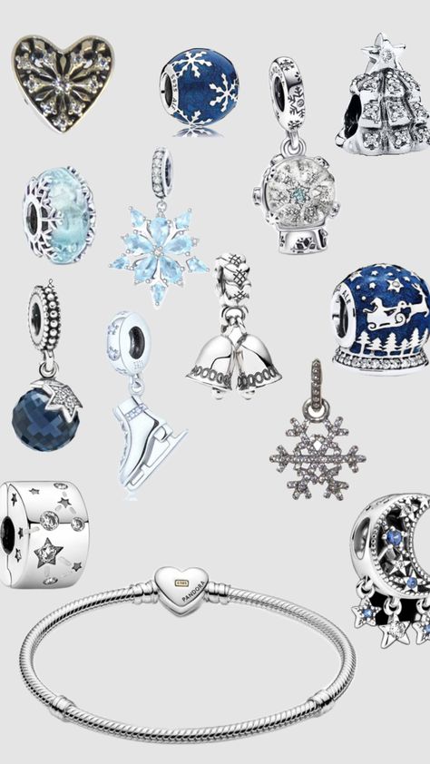 Pandora Winter, Pandora Bracelet Charms Ideas, Pandora Bracelet Designs, Pandora Inspiration, Bracelet Pandora, Pandora Bracelet Charms, Charm Rings, Pandora Bracelet, Christmas Wishlist