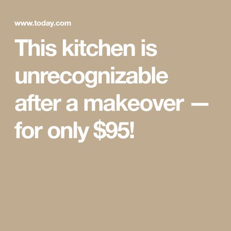 This kitchen is unrecognizable after a makeover — for only $95! All Black Kitchen, Cherry Wood Cabinets, Kitchen Color Palettes, Bold Kitchen, Kitchen Makeovers, Fortune Favors The Bold, Black Appliances, Ceramic Urn, Dark Kitchen