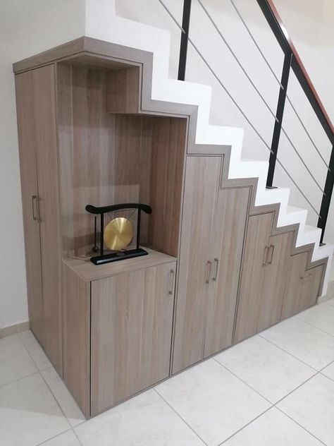 Staircase Designs, Staircase Storage, Under The Stairs, Garden Suite, Staircase Design, Closet Design, Shoe Cabinet, Modern House Design, Basement