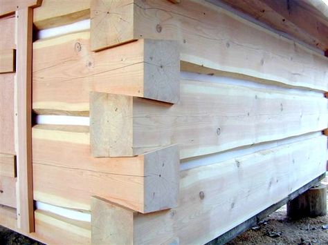 How to build a log cabin with dovetail notches                                                                                                                                                                                 More Wood Frame House, How To Build A Log Cabin, Diy Cabin, Log Cabin Ideas, Building A Cabin, Hunting Cabin, Wood Frame Construction, Woodworking Joints, Wooden Cabins