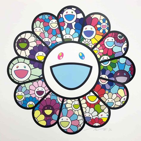 🔥New Release Alert🔥 Available tomorrow: Takashi Murakami - Pastel Colour Flowers - 2022 Room Decor Things, Takashi Murakami Art, Murakami Art, Murakami Flower, Art To Draw, Cut Out Art, Decor Things, Posters For Room, Home Room Decor