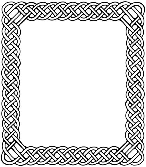 #border #borders #borders design #celticknot #celticknotwork Illuminated Manuscript Borders, Celtic Frame, Vines Border, Celtic Knot Border, Celtic Border, Celtic Shamrock, Motif Arabesque, Islamic Motifs, Border Templates