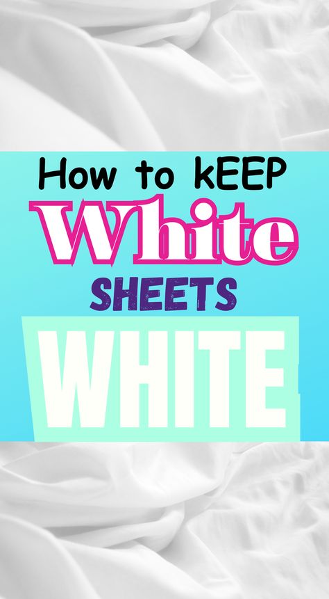 I am not telling you this because I need you to read my amazing article, but if you are a fan of white sheets like me, you'll just want to know how to care for them. And that is what this article will tell you. Let's get those yellowish-white sheets white again. #laundryhacks#hometips#householdhacks#cleaninghacks#housecleaningtips#stainremovr Deep Cleaning House, Household Management, Homemade Cleaning Solutions, Diy Cleaning Hacks, Bathroom Cleaning Hacks, Deep Cleaning Tips, Cleaning Motivation, White Sheets, Household Cleaning Tips