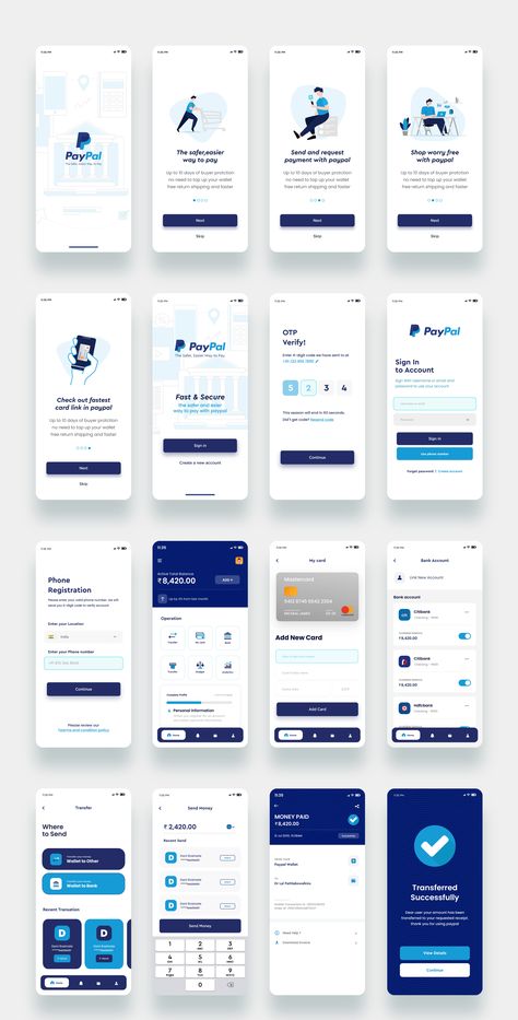 App Tutorial Design, How To Design An App, Fintech App Ui Design, Finance App Ui Design, Ui Design Web Application, Modern App Design, Best App Design, App Template Design, Mobile Ui Design Inspiration