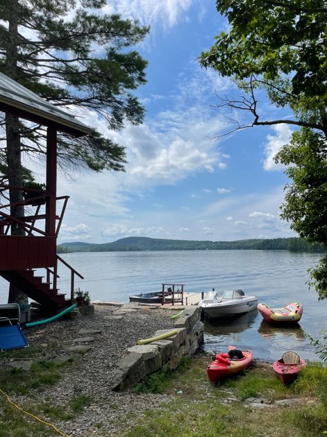 cottage on a lake Cottage On A Lake, Tiny Lake Cottage, Old Lakehouse Aesthetic, Cottage Lake Aesthetic, Lake Cottage Aesthetic, Lake Town Aesthetic, Small Lake Town Aesthetic, Michigan Lake House Cottages, Muskoka Cottage Aesthetic