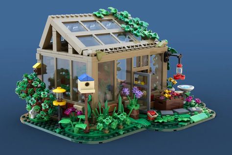 LEGO IDEAS - Greenhouse Lego House Ideas, Lego Display, Lego Diy, Lego Lovers, Lego Activities, Lego Craft, Lego Creative, Lego Pictures, Lego Construction