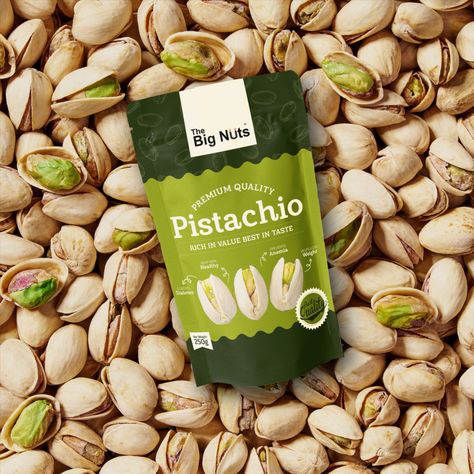 Retro Style Pistachio Packaging Design For The Big Nut Brand. Hope you like the work, don't forget to APPRECIATE, it matter's.
If you need such type of Designs, Let's Connect! Nut Packaging Design Ideas, Green Gold Packaging, Pistachio Packaging Design, Nuts Branding, Pistachio Packaging, Nuts Packaging Design, Nut Packaging, Nuts Design, Fruits Packaging