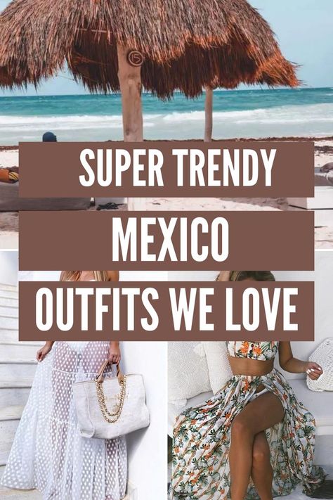 Mexico Beach Outfits, Caribbean Vacation Outfit, Coat Outfits For Women, Resort Vacation Outfits, Beach Resort Outfits, Winter Coat Fashion, Beach Trip Outfits, Mexico Outfits, Mexico Vacation Outfits