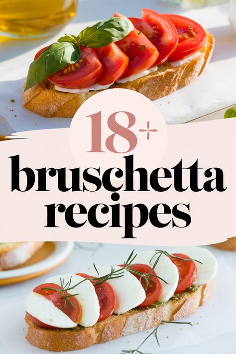 Elevate your next gathering with these delicious bruschetta recipes that are sure to impress your guests. From classic tomato basil to unique toppings like avocado and feta there's something for everyone. Perfect for parties appetizers gatherings and celebrations. Enjoy easy prep and mouthwatering flavors that will leave everyone wanting more! Bruschetta Recipe With Pesto, Bracetta Recipe, Different Types Of Bruschetta, Brusetta Appetizer With Cheese, Bruschetta Crostini Appetizers, Bruschetta Recipes Appetizers, Bruschetta Board Ideas, Mascarpone Bruschetta, Salmon Bruschetta Recipe