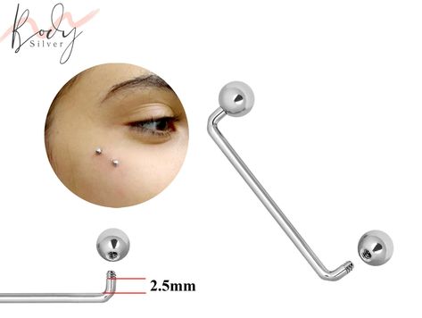 Collar Bone Piercing, Wrist Piercing - 16g 14g Surface Staple Bar - Externally Threaded Body Piercing for Nape, Face, Chest, Hips Collar Bone Piercing, Piercing Surface, Bone Piercing, Nape Piercing, Wrist Piercing, Cheek Piercings, Surface Piercing, Face Piercings, Facial Piercings