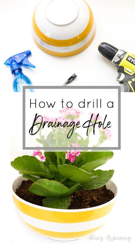 How To Drill A Hole In A Ceramic Pot, Plant Drainage Potted, Drill Hole In Ceramic Pot, How To Plant In Pots Without Drainage Holes, Orchid Pots With Holes, Planter Cover, Ceramic Orchid Pot With Holes, Clay Planters, Ceramic Plant Pots