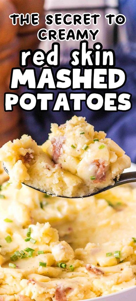 Mashed Potatoes With Skin, Gold Mashed Potatoes, Kfc Mashed Potatoes, Yukon Gold Mashed Potatoes, Red Skin Mashed Potatoes, Healthy Mashed Potatoes, Mashed Red Potatoes, Fried Chicken Dinner, Crockpot Mashed Potatoes