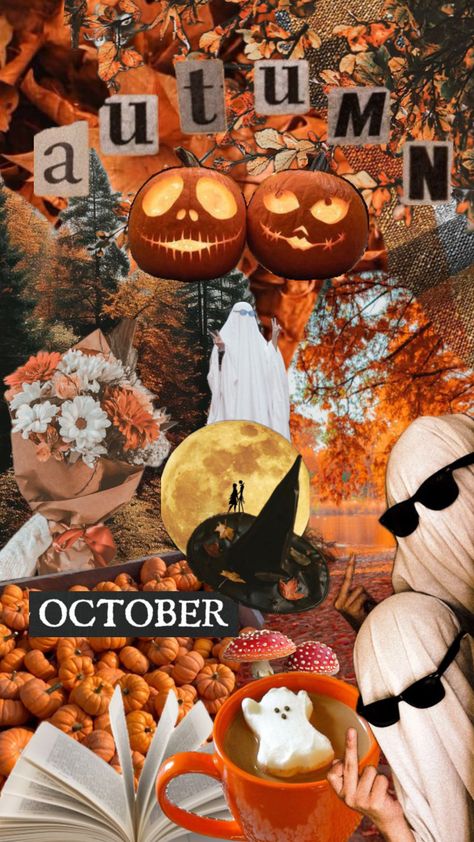 Autumn vibes #autumn #ghost #fallaesthetic #pumpkin #halloween #october #halloweenaesthetic Autumn Wallpaper Iphone Aesthetic, Halloween Pictures Aesthetic, Ghost Photoshoot Aesthetic, Iphone Autumn Wallpaper, Aesthetic Pictures Vintage, Wallpaper Iphone Autumn, Autumn Wallpaper Iphone, Funny Happy Halloween, Autumn Ghost