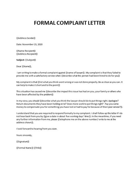 Formal Letter Of Complaint To Employer Template Formal And Informal Letters, Formal Complaint Letter, Letter Of Complaint, Business Letter Example, Cornell Note Taking Template, Complaint Letter, Sample Letter Of Request, Formal Letter, Employee Feedback