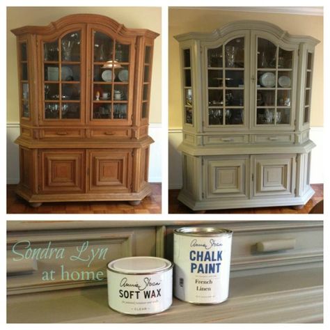 China Cabinet Redo, China Cabinet Makeover, Paint Makeover, Painted China Cabinets, Hometalk Diy, Chalk Paint Makeover, Redo Cabinets, Diy Chalk, Paint Black